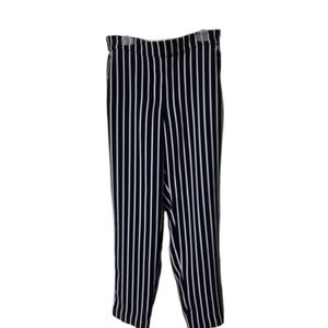 J. Crew Navy and White Striped Jamie Paint with Elastic Waistband